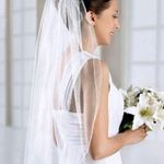 NWT Bridal Veil Elegant and Simple with comb White Photo 0