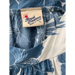 Royal Creations Hibiscus‎ Palm Panel Blue Tulip Sleeve Midi Dress Size Large Photo 7