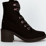Roxy NWT -  Black Out and About Heeled Lace Up Boots Photo 1