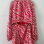 Michael Kors NWT Zebra Print Cotton Lawn Cutout Pink Long Sleeve Mini Dress Photo 6