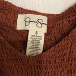 Jessica Simpson Women's Romper Puff Sleeve V-Neck Rust Size Small NWT Photo 13