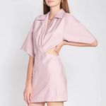 En Saison Purple Cutout Shift Dress Wrap Front Mini Length Size Small Women's Photo 1