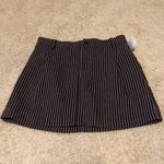Urban Outfitters Black, red, and white striped mini skirt Photo 0