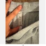 Alo Yoga  Ribbed Lounge Shorts Women's Gray Casual Relaxed Fit Large Photo 3