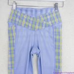 Free People NEW  Movement Plaid Leggings in “Bluebell Combo”, XS‎ Photo 4