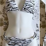 NWT Melissa odabash grenada tiger print bikini set in US 10 Black Photo 1