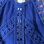 LULUS Blue Mini Dress w/ Crochet Trim Size XS Photo 3