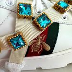 Gucci Ace Bee Platform Crystal Sneakers Photo 3