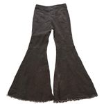 Molly green Flare Bottom Fringe Hem Grey Corduroy Pants, Sz S Photo 3