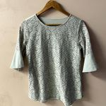 Van Heusen Light Blue Top Size S GUC Photo 2