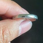 Silver stainless steel ring size 10 Photo 6