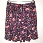 LuLaRoe Madison Skirt Purple, Pink & Black Pleated Circle Skirt Sz 2X EUC PLUS Photo 0