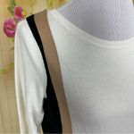 Etcetera  White and Black Color Block Sweater Photo 3
