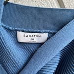 Aritzia  Babaton Sculpt Knit Criss Cross Bodycon Mini Dress Blue Size 2XS Photo 2