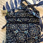 Vera Bradley NWT Blue Petal Splash triple zip hipster Women's Bag tote Photo 2