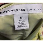 Vintage 90s Y2k Silk Floral Ruffled Maxi Dress Faux Wrap Lime Green Purple 16 Photo 9