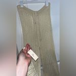 Odiva NWT Crochet Pullover Swimwear Cover Up Pants Size Large in Crème Color Photo 13