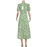 Likely  Alisa Cut-Out Floral Midi Dress, Ivory/Green, 4 (US) Photo 8