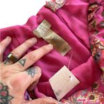 Sigrid Olsen Vintage 90s Dead Stock  Pink Floral Skirt Ruffle NWT Boho Photo 3