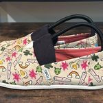 Toms CLASSIC BIRCH MULTI RAINBOW Slip-On Flats Aliens Bananas Cactus Size 8.6 Photo 2