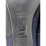 Aquatalia  Italian Black Navy Blue Colorblock Suede Ankle Boots Side Zip Womens 7 Photo 6