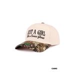 Just a Girl Who Loves Jesus Embroidered Hat White / Camo NWT Photo 2