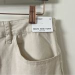 Marc New York  Women's Cotton Poplin Beige Midi Cargo Skirt NWT sz 14 Back Slit Photo 7