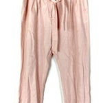 Ann Taylor Factory | Light Pink Linen Blend Pants L PETITE Photo 0