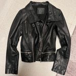 ALLSAINTS Black Leather Jacket Photo 0