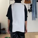 Oscar de la Renta Black and white striped  expressions button up shirt. size 12 Photo 3