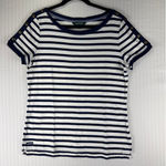 Ralph Lauren LAUREN  Crewneck Shirt XL Stripped Cotton Nautical Coastal Sailing Photo 0