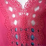 La Blanca pointelle cotton pink tunic, coverup size M Photo 14