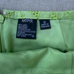 Kasper  Green Eyelet Pencil Skirt linen blend size 12 Photo 4