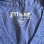Grey's Anatomy Blue Wrap Short Sleeve Top scrubs Photo 3
