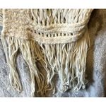 American Eagle  Fringe Cardigan Sweater Tan Womens Size Small Petite Short Sleeve Photo 3