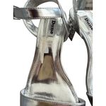 Dune London  Silver Jeweled Heels Sandals Size 38 / US 7 Photo 2
