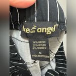 Like an angel Y2K vintage  pin stripe double belted mini skirt black small Photo 3