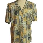 Vintage 90s patchwork print shirt Size M Photo 0