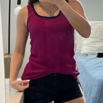 EXPRESS  Women size XS dark purple black and pink sleeveless top blouse Photo 0