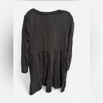 Time and Tru Black long sleeve tiered with ruffle hem dress Size L Photo 1