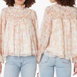 French Connection dainty floral Diana blouse in coral women’s size M new with ta Photo 0