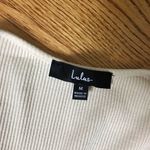 Lulus Cream Sweetheart Ribbed Bodysuit Size M Photo 2
