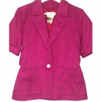 YSL Vintage Cropped Blazer Jacket Pink Size 6 Photo 1