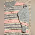 Jeffrey Rogers 1980’s100% Wool Cozy Pink/Gray Snowflake Christmas sweater S M Pink Size M Photo 1
