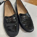 Tod's Women's City Gommino Black Patent Penny Loafer, Size 37, EUC Photo 0