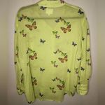 Sundays  butterfly lime green top Photo 4
