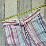 Anthropologie Cloth & Stone by Rita White Blue Pink Wide Leg High Rise Pants M Photo 5
