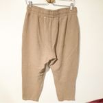 Slighr Size Large Tan Beige Waffle Knit‎ Pull on Casual Lounge Pants Photo 4