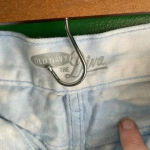 Old Navy  Diva Tie Dye Blue White‎ Denim Jean Shorts Cutoffs Cute! Photo 1