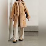 ALC Frank A.L.C. Brunswick Faux Leather & Faux Fur Camel Coat Size Small Photo 12